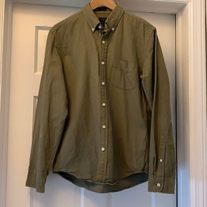 Men’s Jcrew olive Oxford shirt